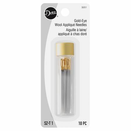 Dritz Gold Eye Applique Needles