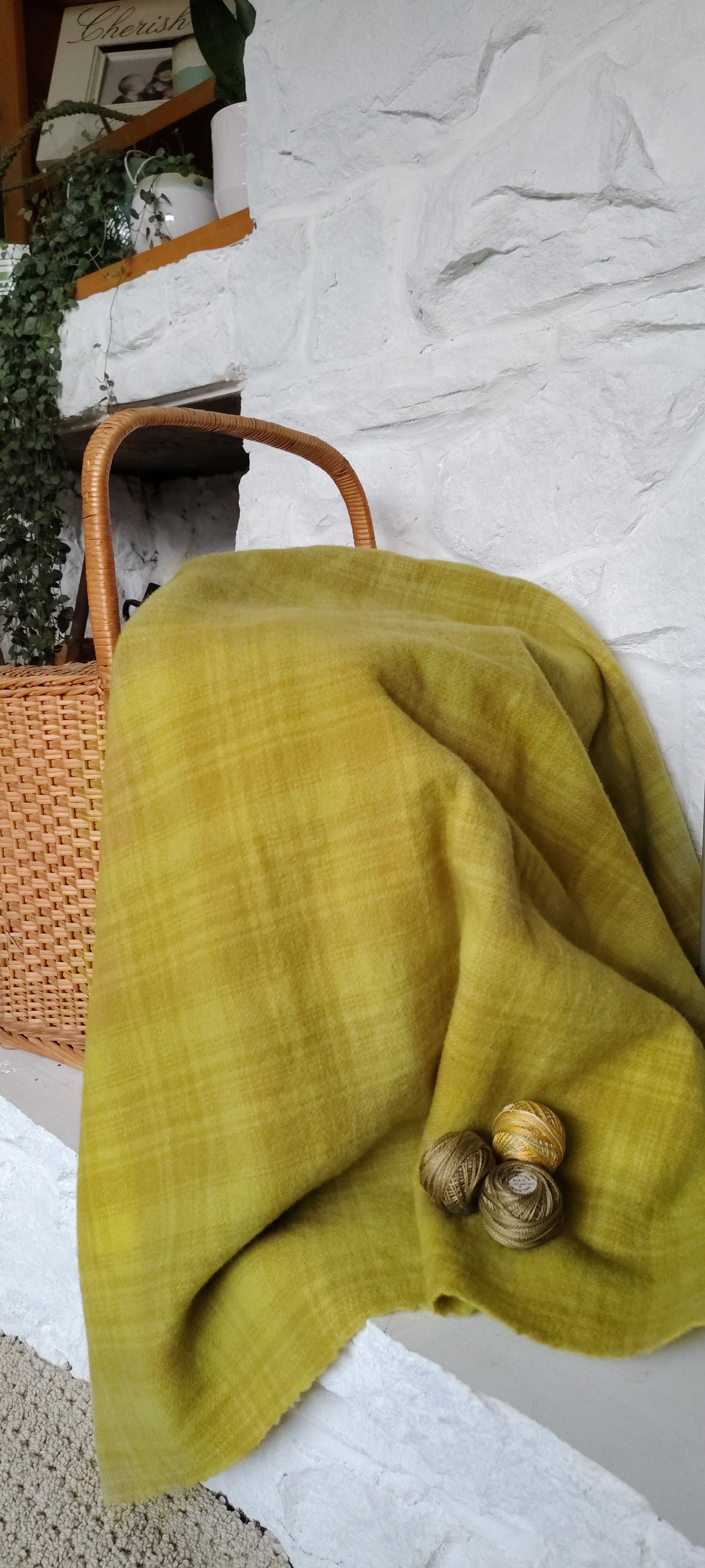 Grasshopper Hand Dyed Plaid Wool