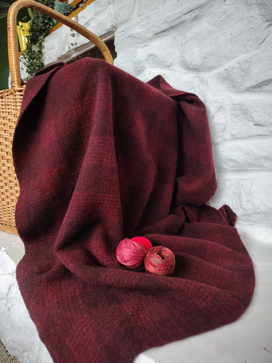 Bright Red Hand Dyed BnP Wool