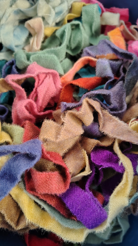 CLEARANCE | Wool Strips | Hand Dyed