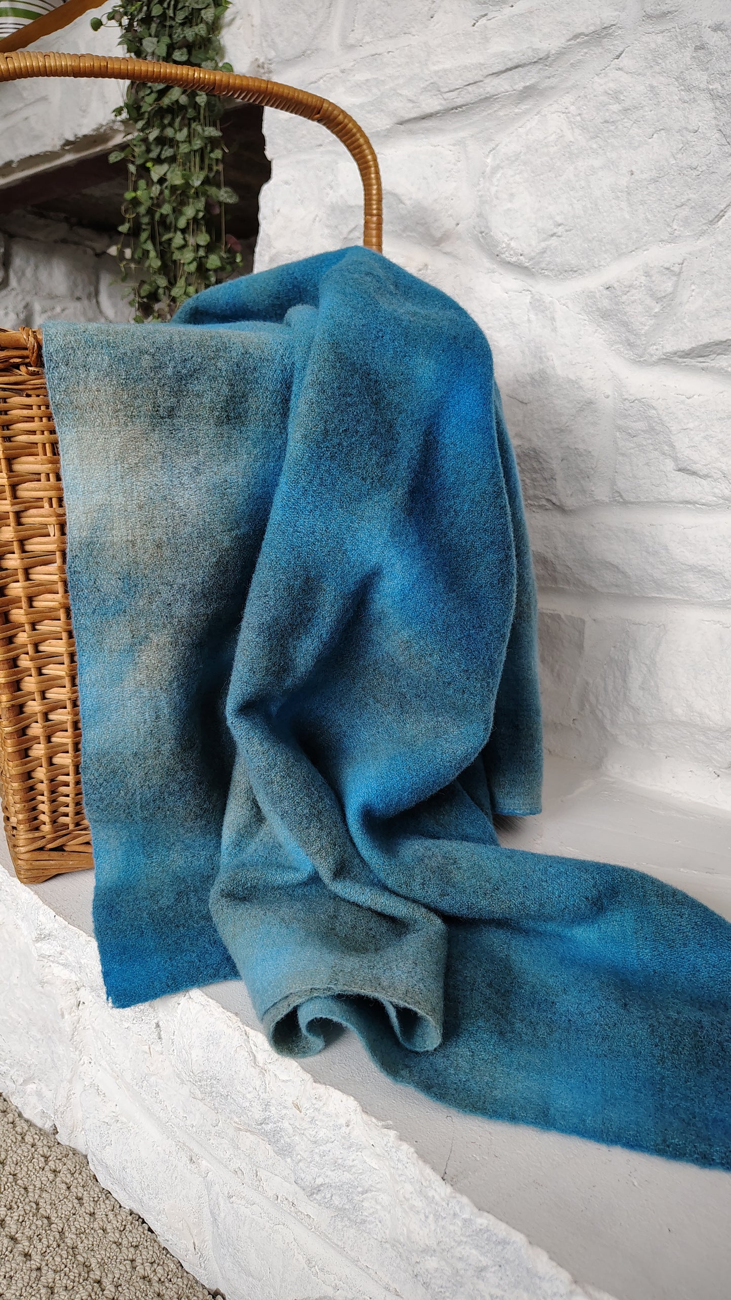 Blue Hand Dyed CS Wool