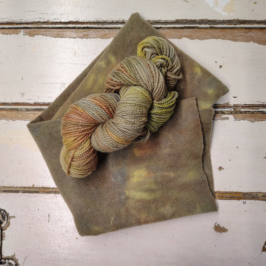 Lichen Hand Dyed Wool Yarn