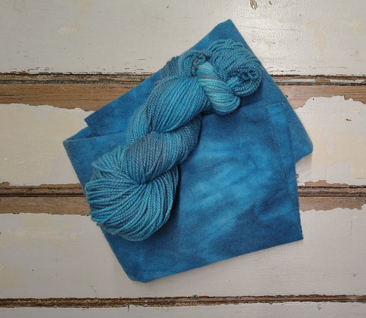 Caribbean Sea Hand Dyed Wool Yarn