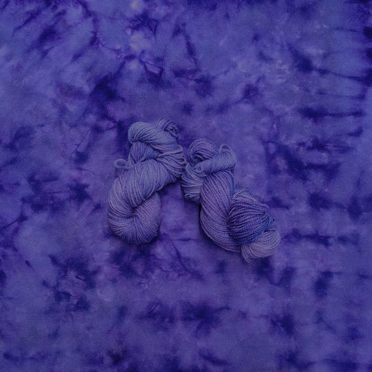 Bluebonnet Purple Hand Dyed Wool Yarn