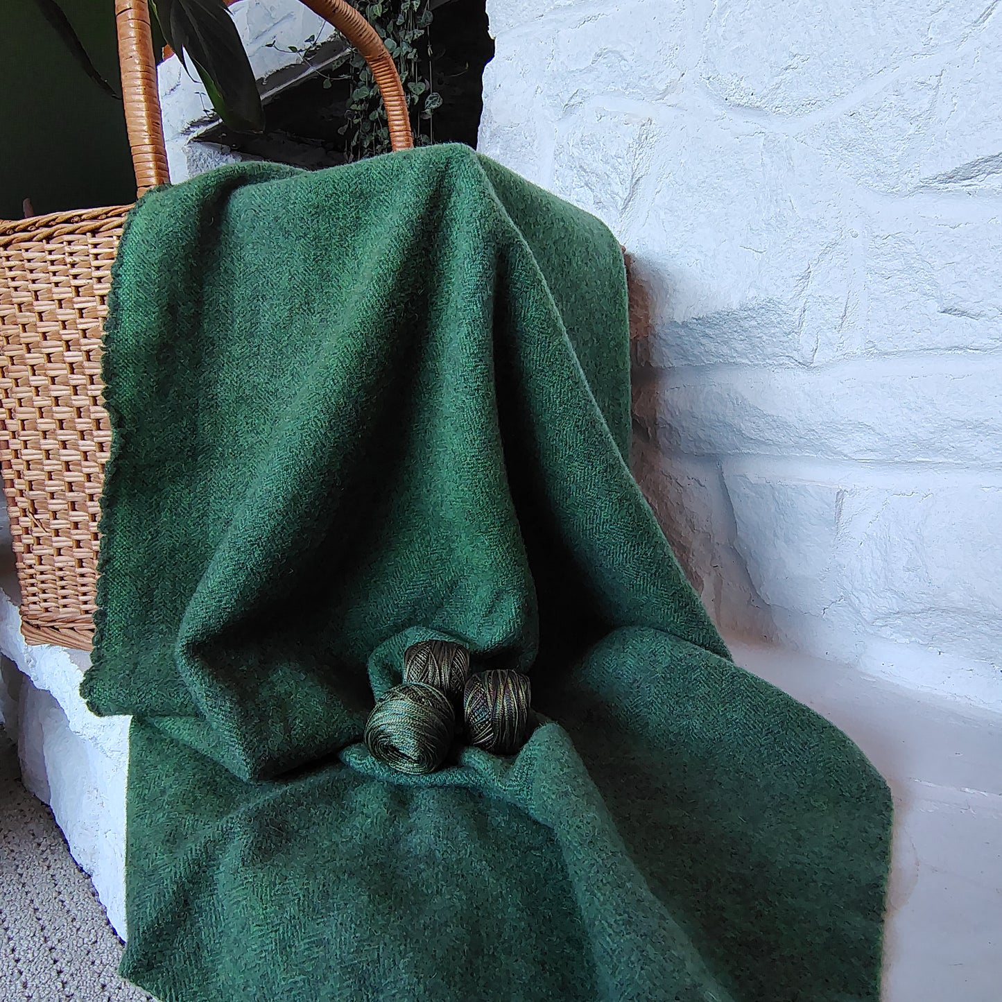 Juniper Hand Dyed Herringbone Wool (Wholesale)