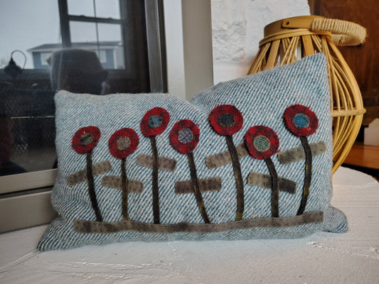 Penny Garden Pillow - Completed Piece