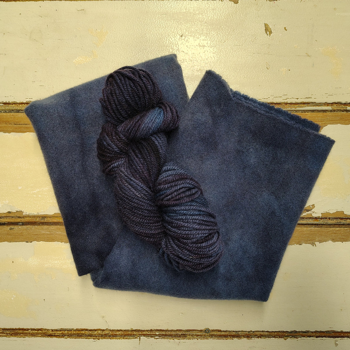 Blue Velvet Hand Dyed Wool Yarn