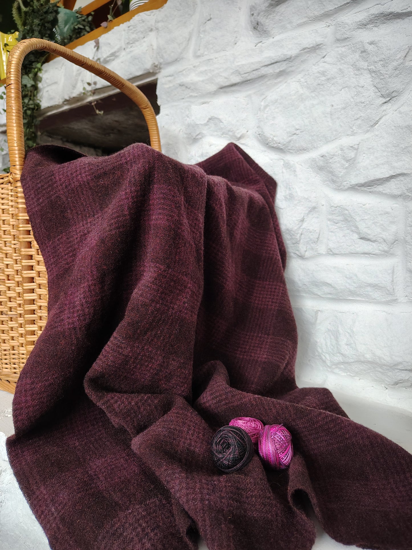 Fuchsia Hand Dyed BnP Wool