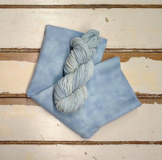 Blue Haze Hand Dyed Wool Yarn
