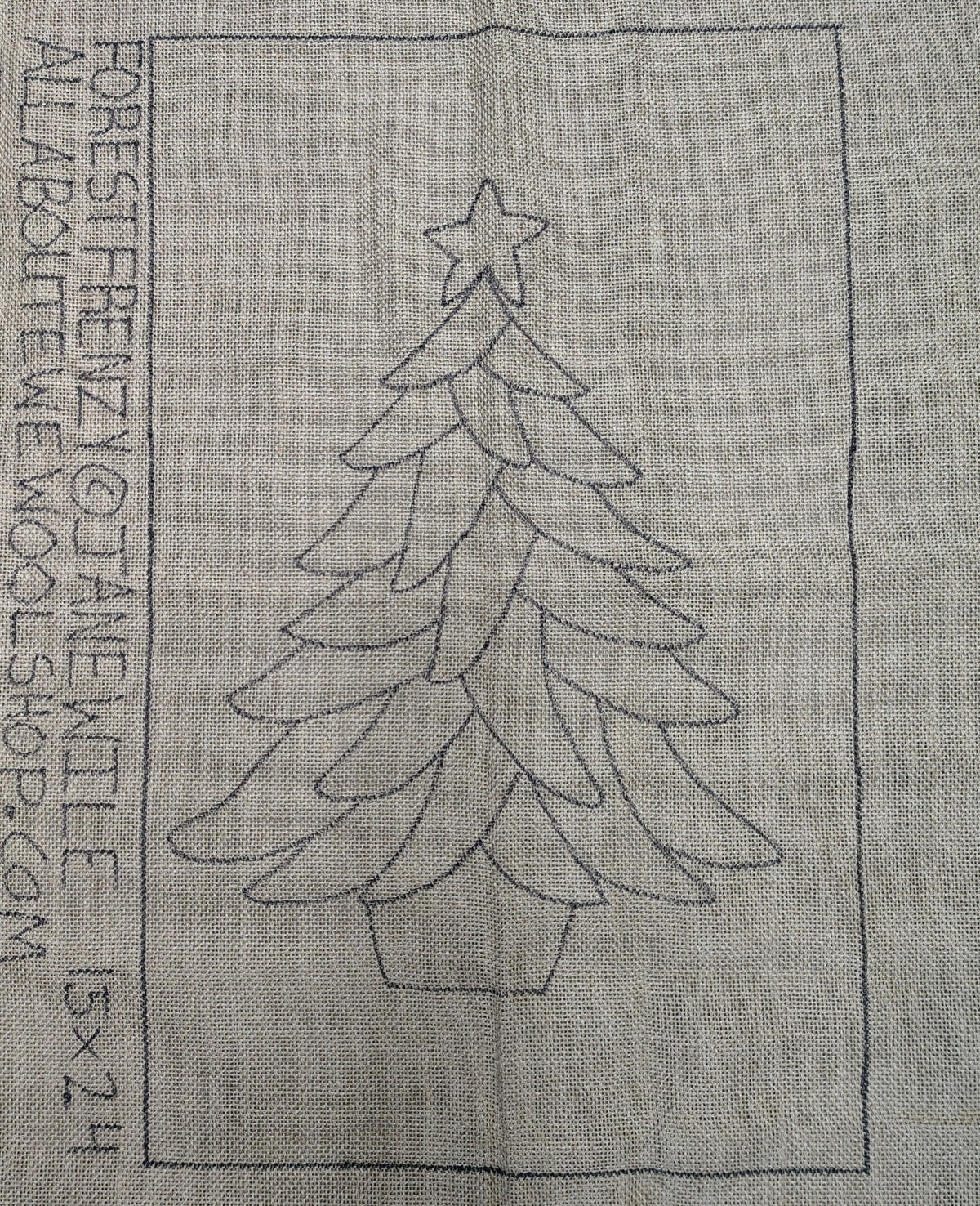 Forest Frenzy on Linen