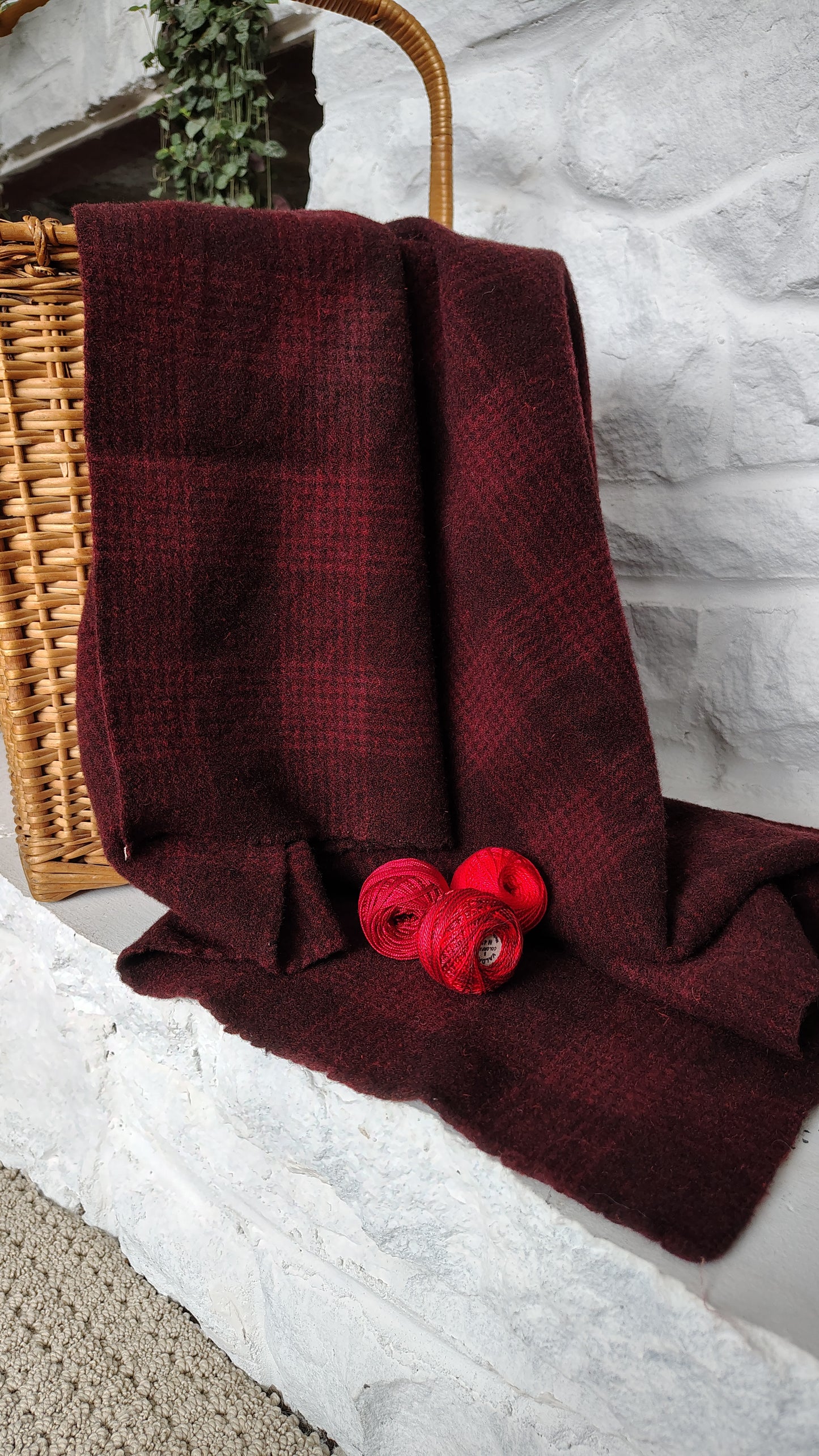 Red Hand Dyed BnP Wool