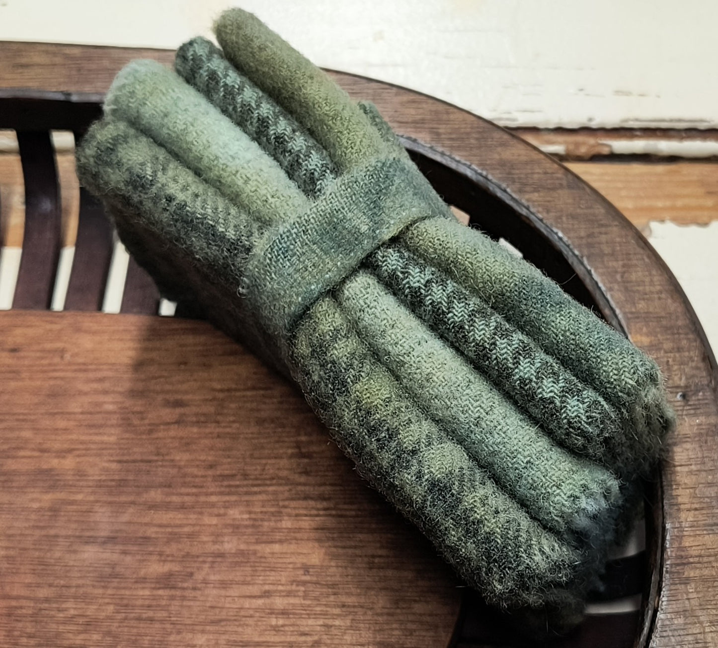 OLIVE DRAB BUNDLE Hand Dyed Wool