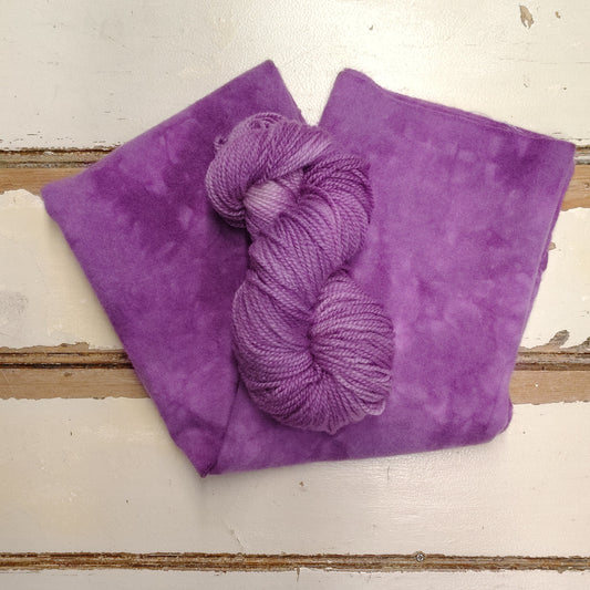 Mulberry Mist Hand Dyed Wool Yarn