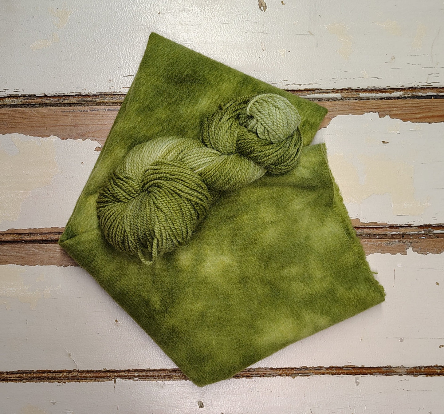 Dill Pickle Hand Dyed Wool Yarn