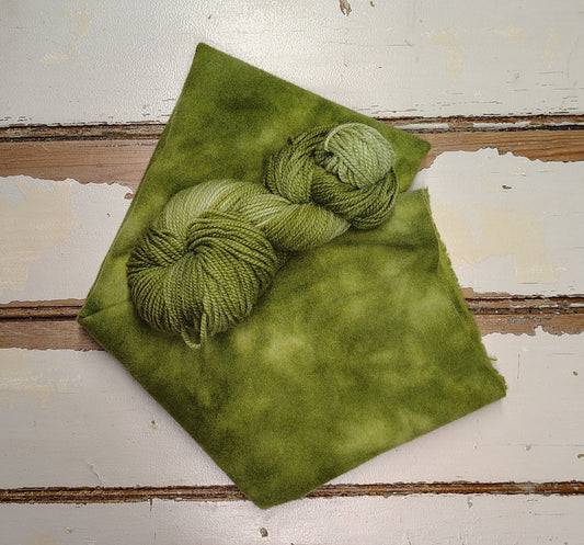 Dill Pickle Hand Dyed Wool Yarn