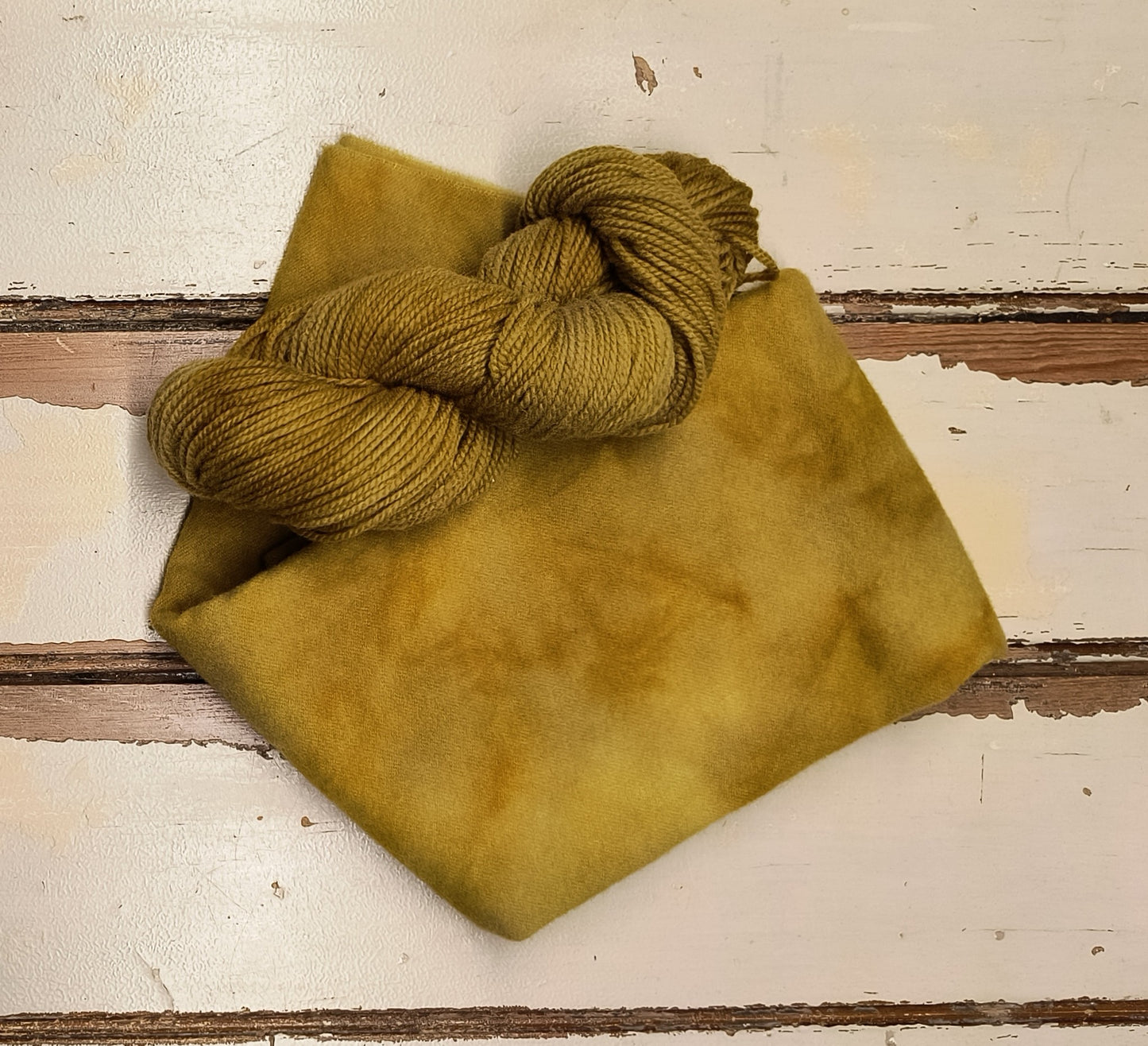 Honey Gold Hand Dyed Wool Yarn