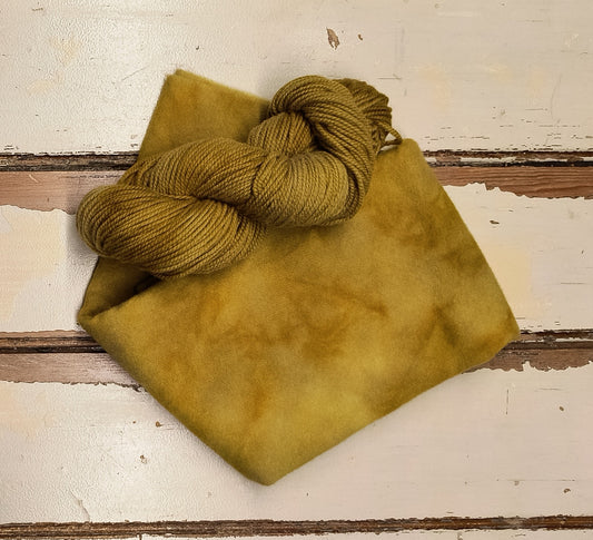 Honey Gold Hand Dyed Wool Yarn
