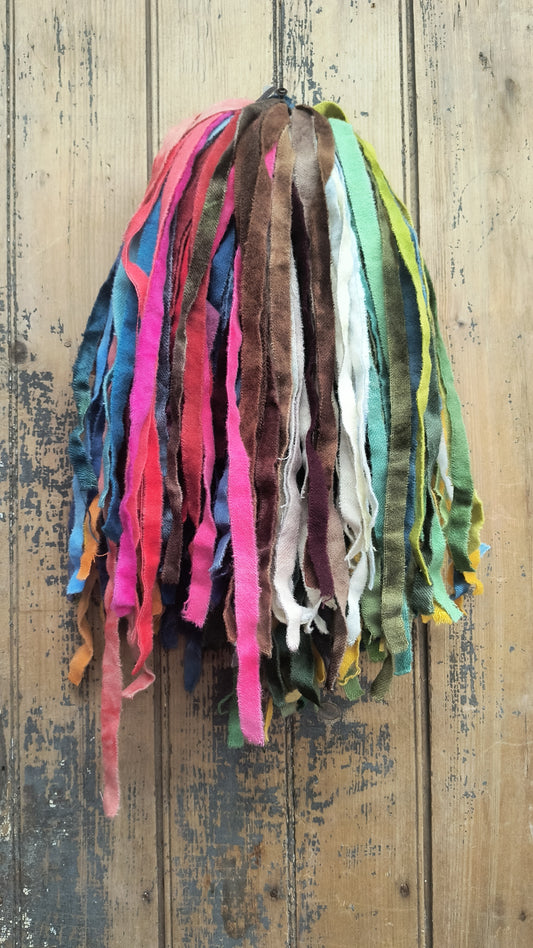CLEARANCE | 1/2" Wide | 1lb Wool Strips B | Hand Dyed