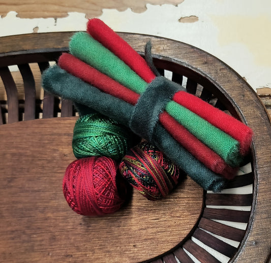 CHRISTMAS BUNDLE Hand Dyed Wool