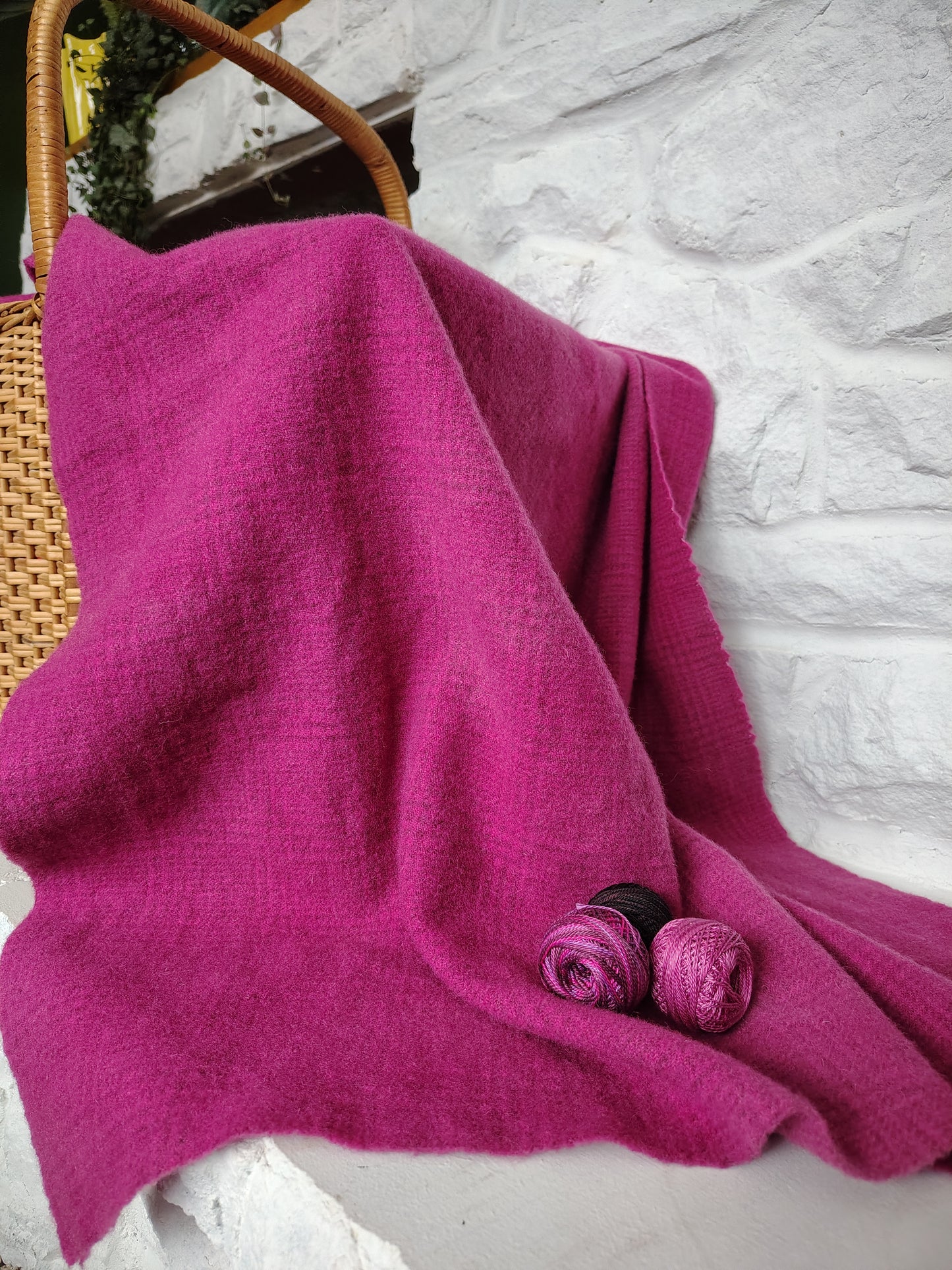 Fuchsia Hand Dyed GnP Wool