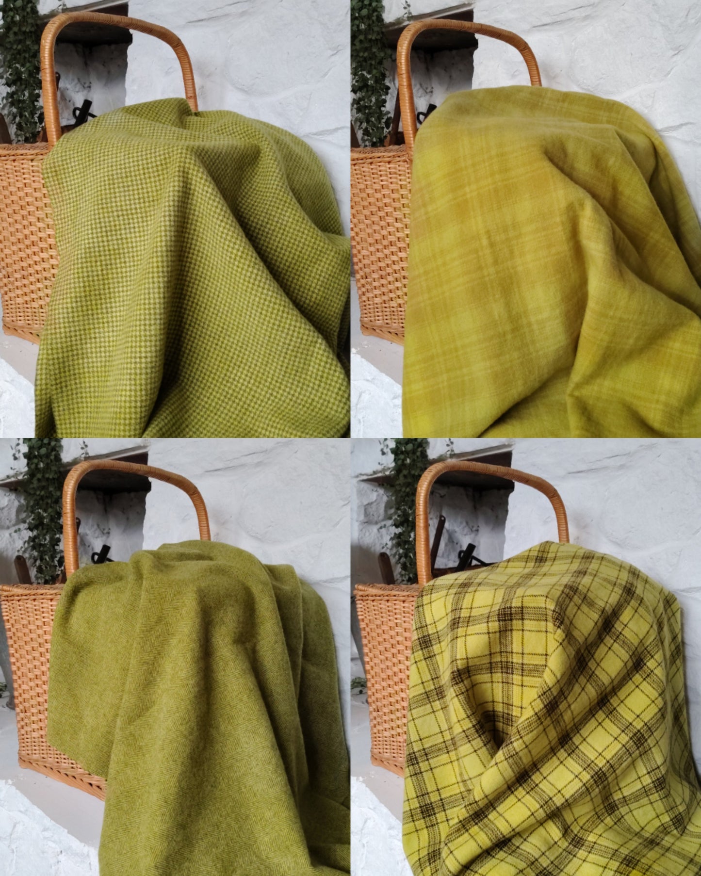 Grasshopper Hand Dyed Wool Fat Eighth Bundle
