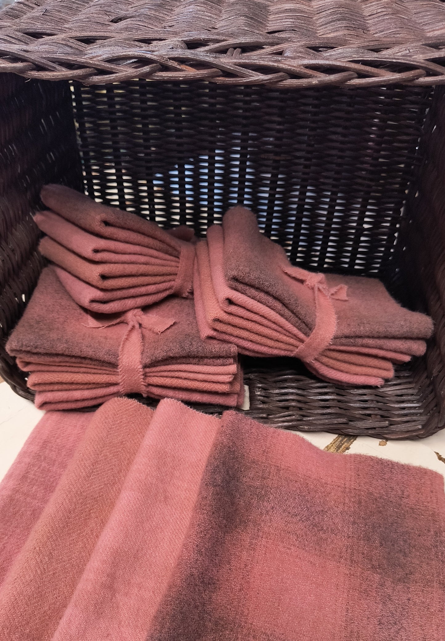 SALMON BUNDLE Hand Dyed Wool