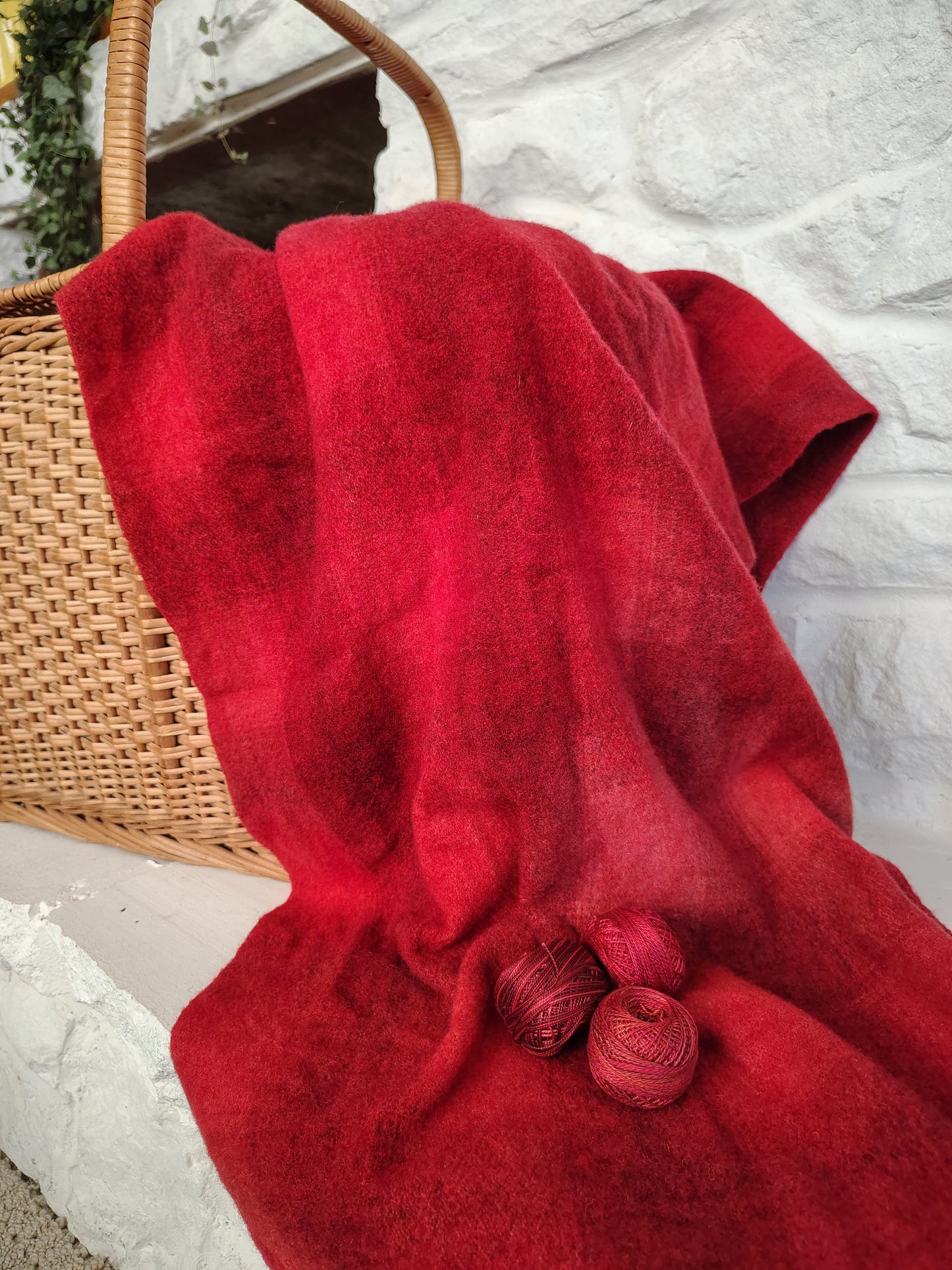 Chili Pepper Hand Dyed CS Wool