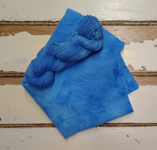 Sky Blue 01 M Hand Dyed Wool Yarn
