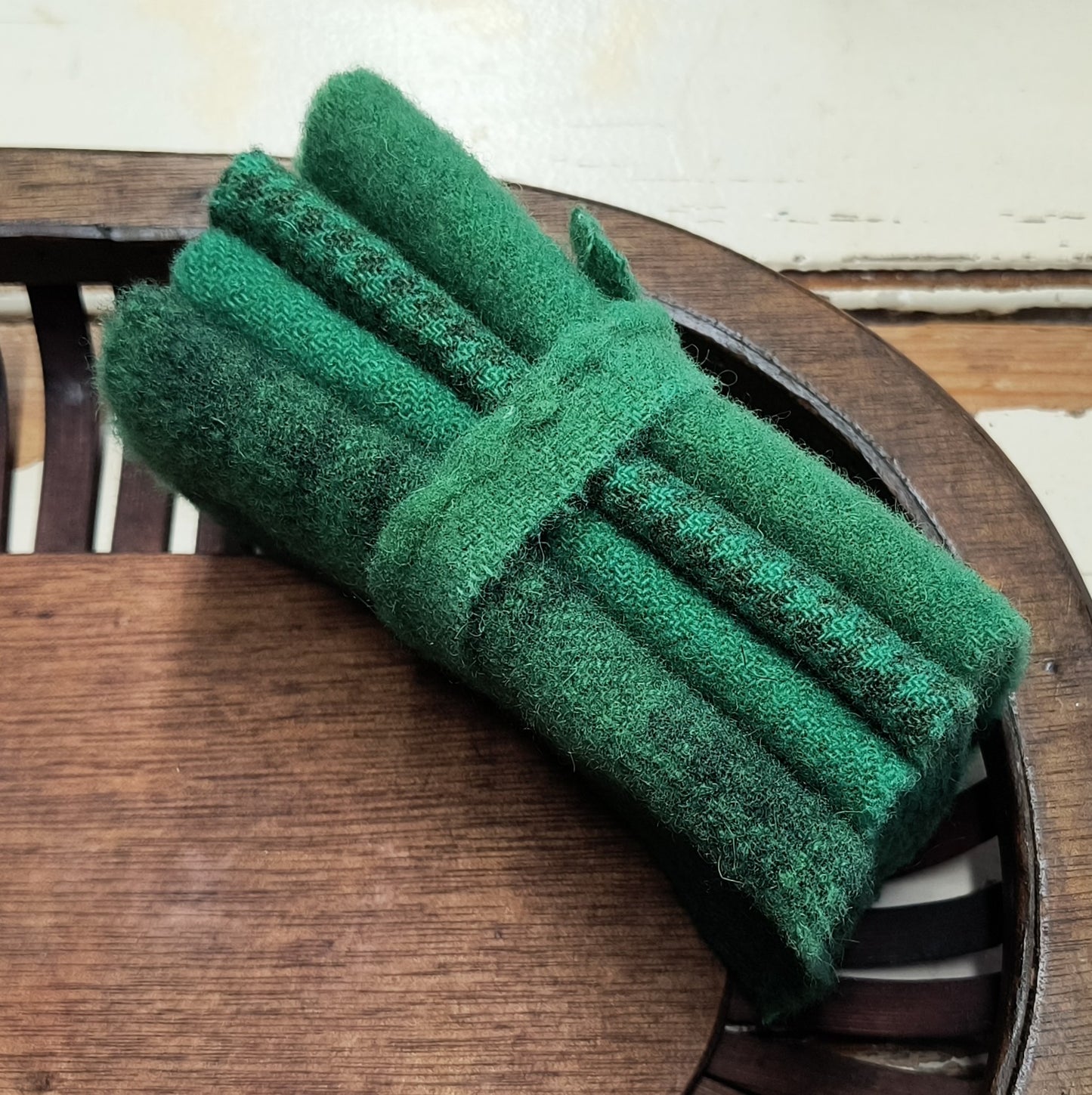 BRILLIANT GREEN BUNDLE Hand Dyed Wool