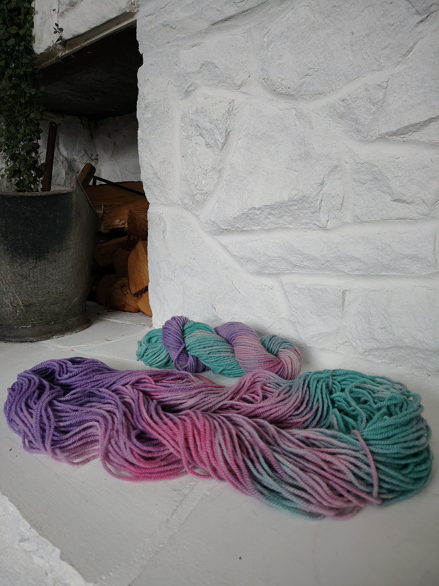 Hand Dyed Wool Yarn