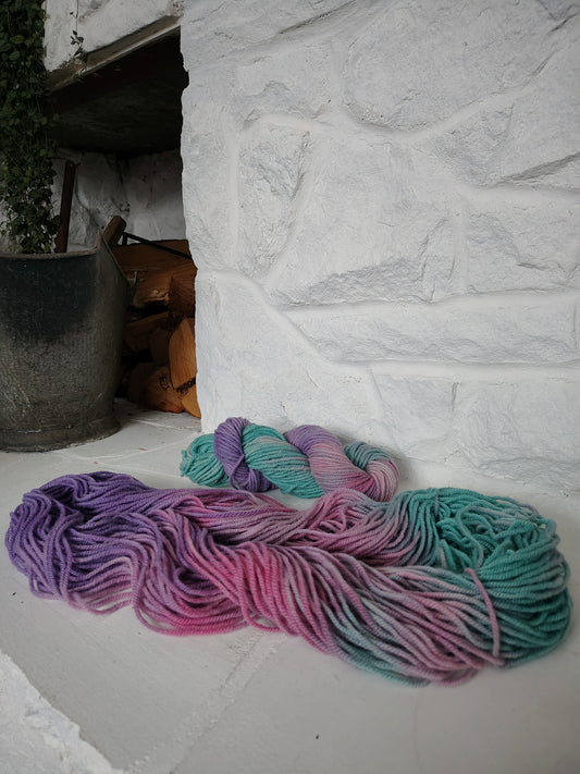 Hand Dyed Wool Yarn