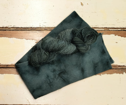 Hunter Green Hand Dyed Wool Yarn