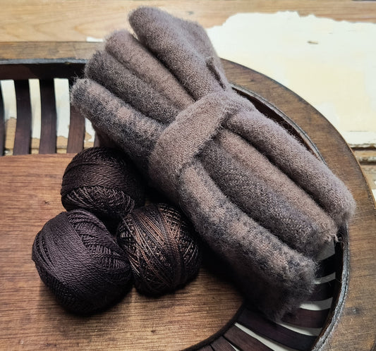 SEAL BROWN BUNDLE Hand Dyed Wool