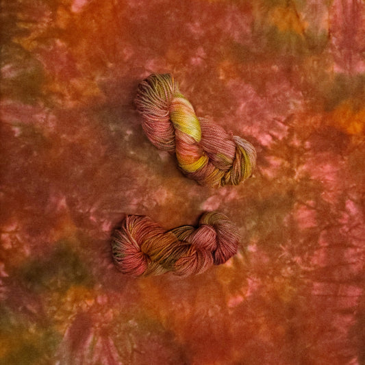 Red Maple Hand Dyed Wool Yarn