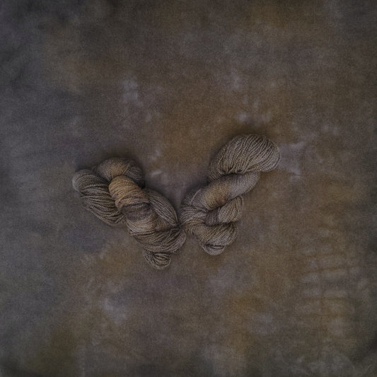 Dark Bark Hand Dyed Wool Yarn