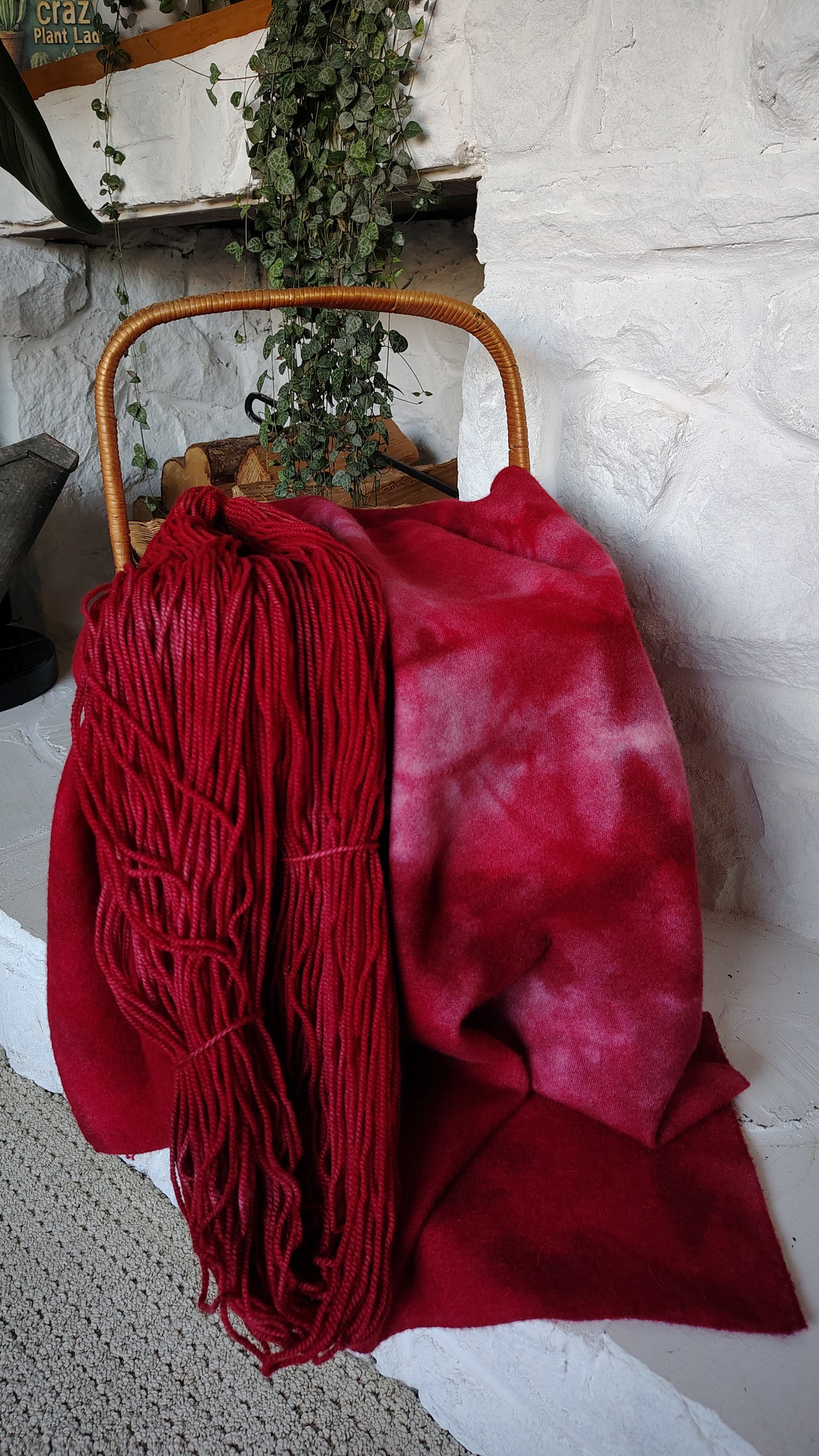 Chili Pepper A Hand Dyed Wool