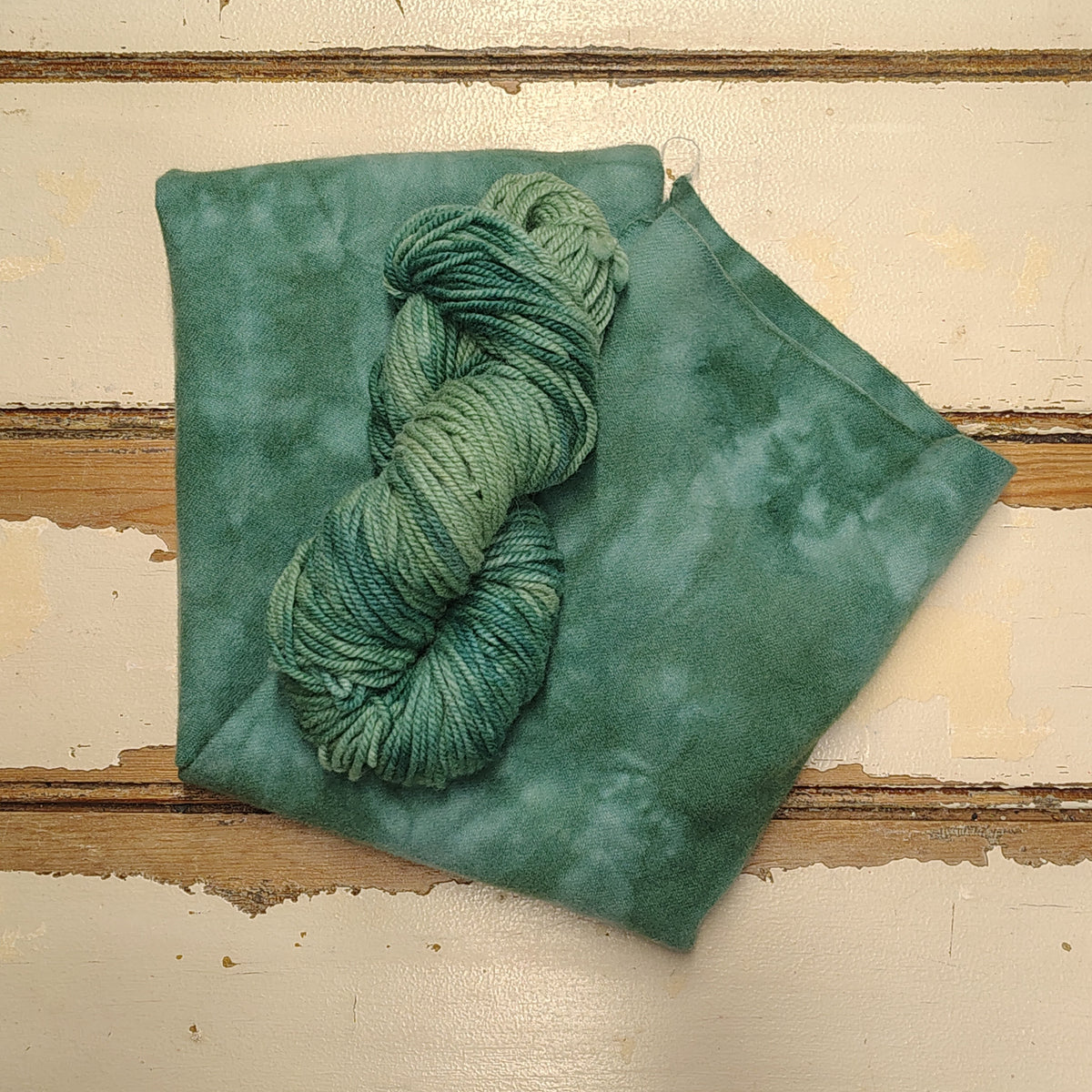Emerald Hand Dyed Wool Yarn