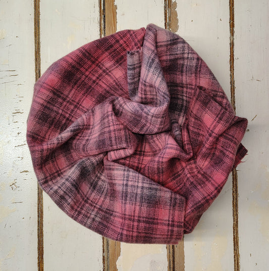 Terra Cotta Hand Dyed Plaid Wool (Medium) (Wholesale)