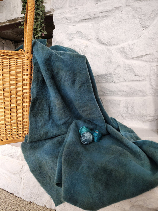 Teal Hand Dyed CS Wool