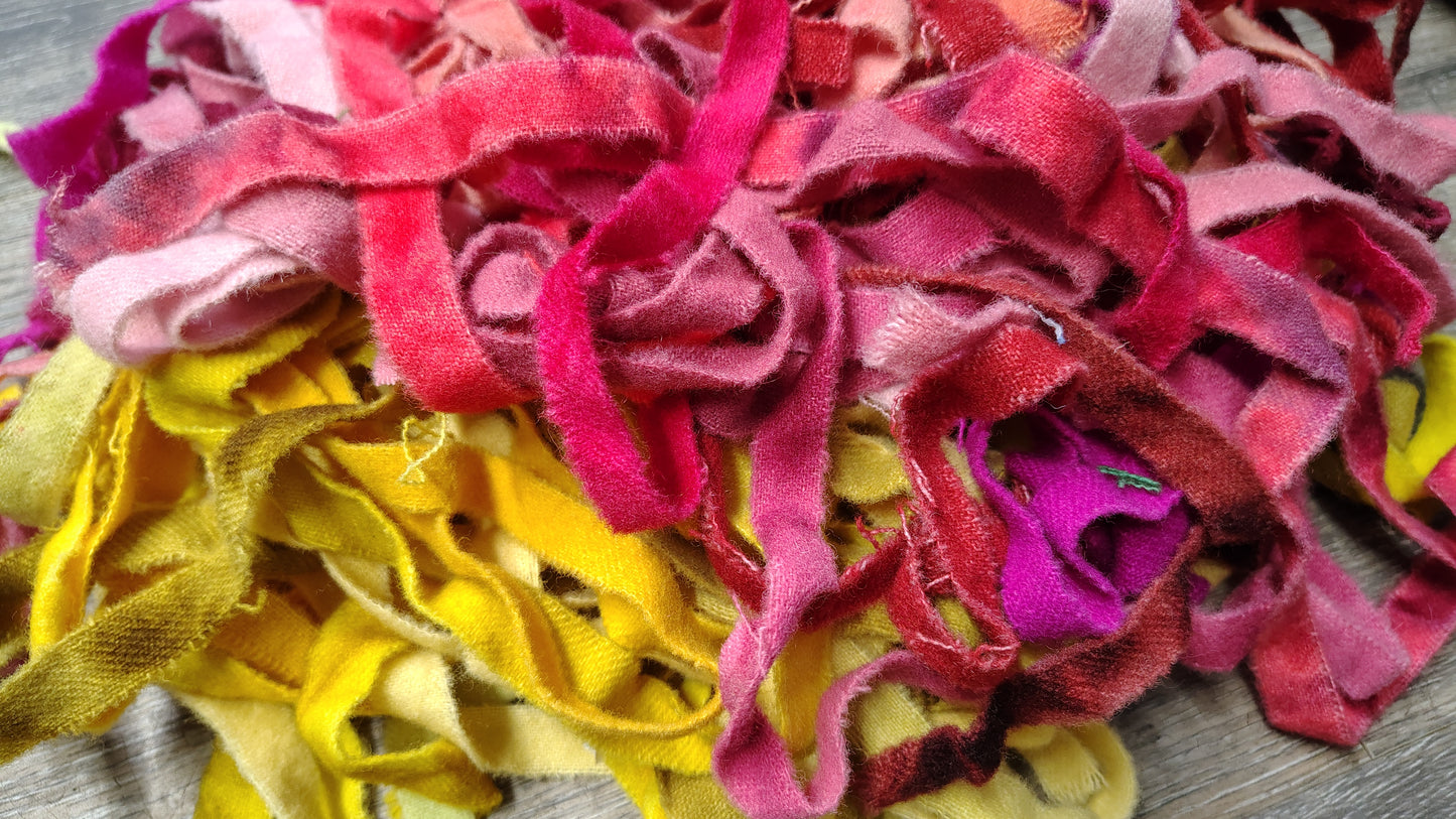 CLEARANCE | Wool Strips | Hand Dyed