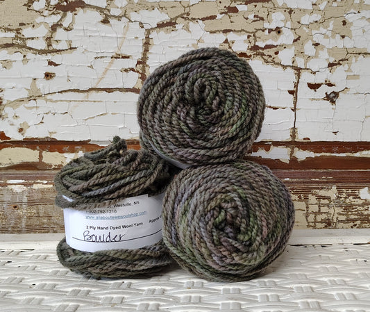 Boulder Hand Dyed Wool Yarn Cake