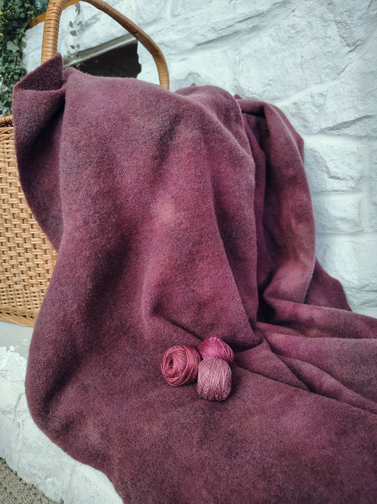 Plum Hand Dyed CS Wool