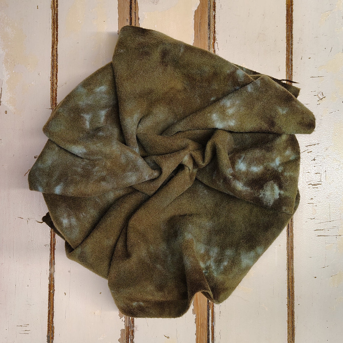 Camo Green Hand Dyed Wool