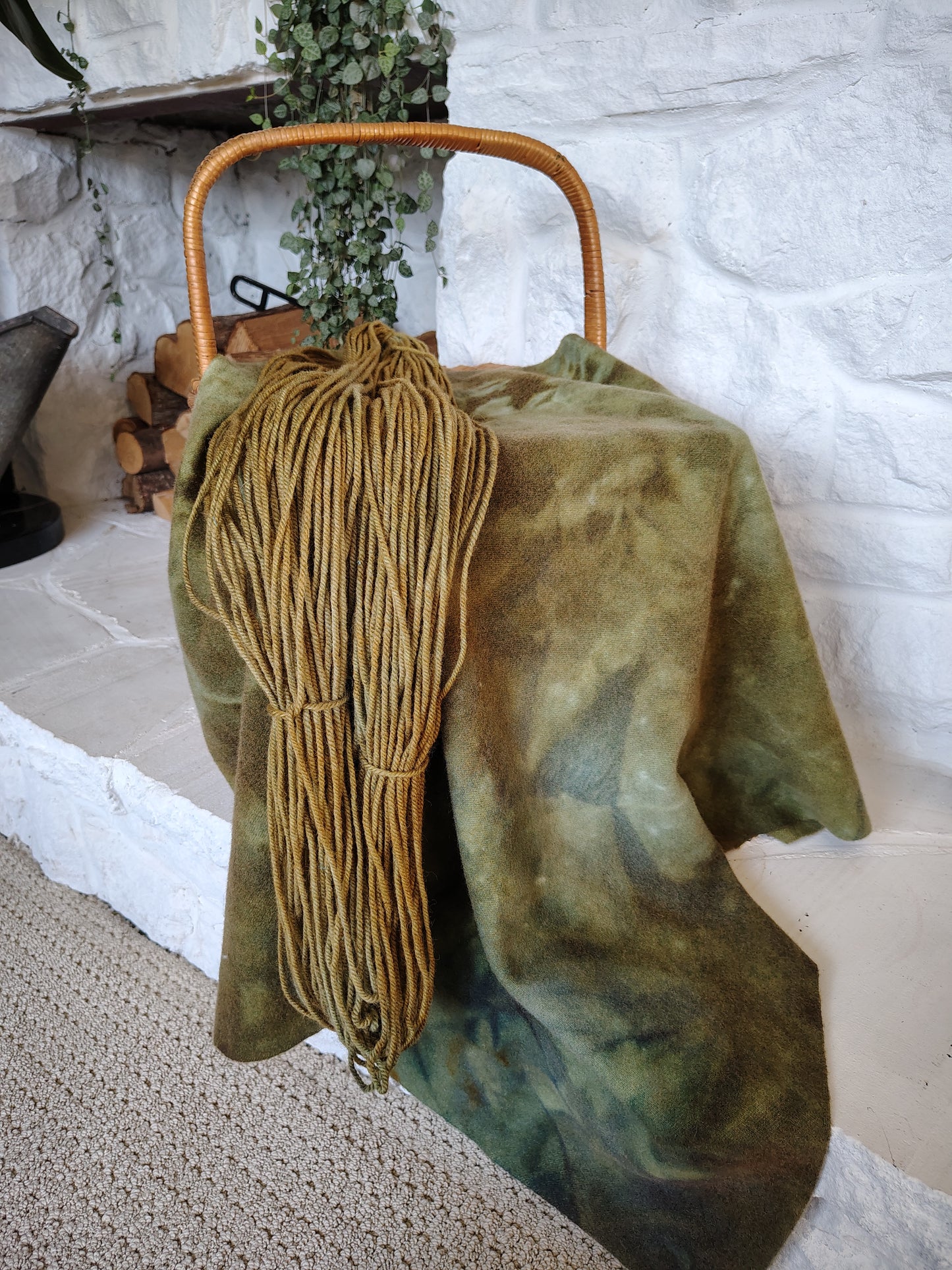 Olive Drab A Hand Dyed Wool