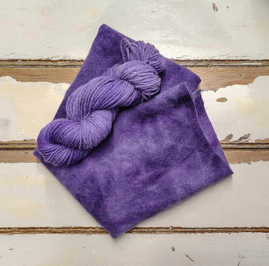 Amethyst Hand Dyed Wool Yarn
