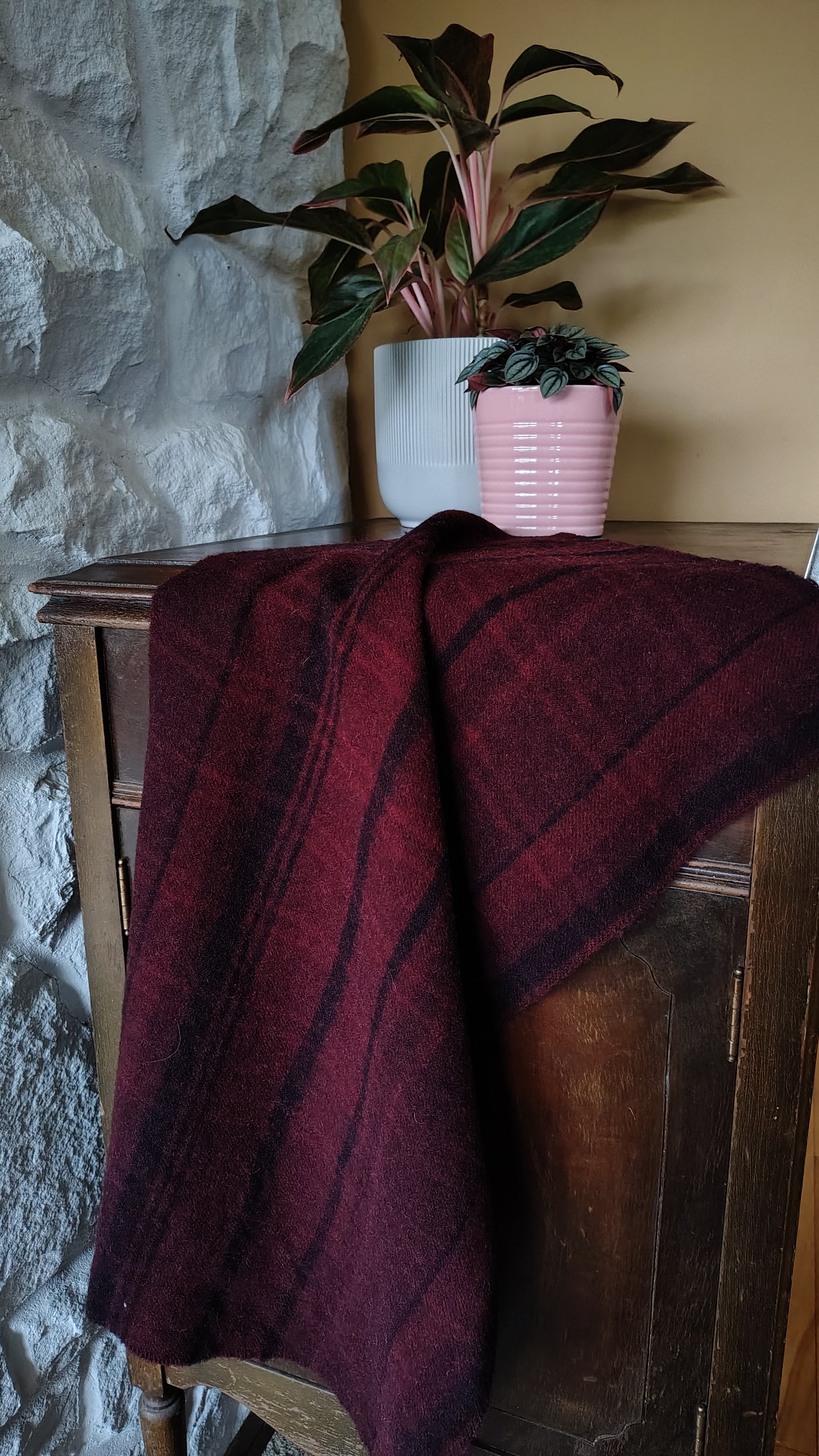 BBP Wine Rose Hand Dyed Quarter Yard