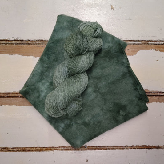 Green Pear Hand Dyed Wool Yarn