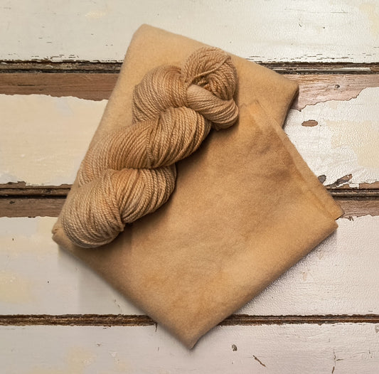 Apricot 01 M Hand Dyed Wool Yarn
