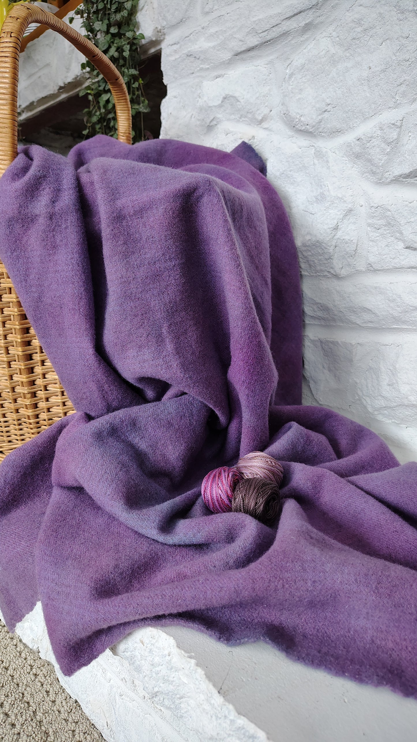 Lilac Hand Dyed Wool Fat Sixteenth Bundle