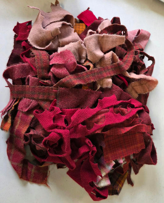 Wool Scraps Grab Bag 1lb